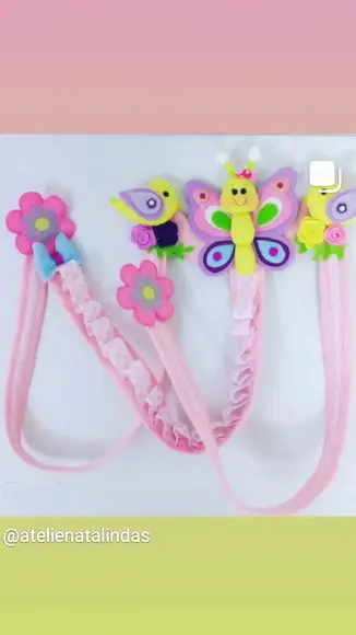 Organizador de laços e tiaras jardim encantado