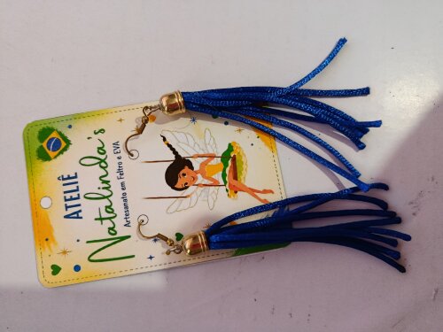 Kit brinco verde amarelo e azul