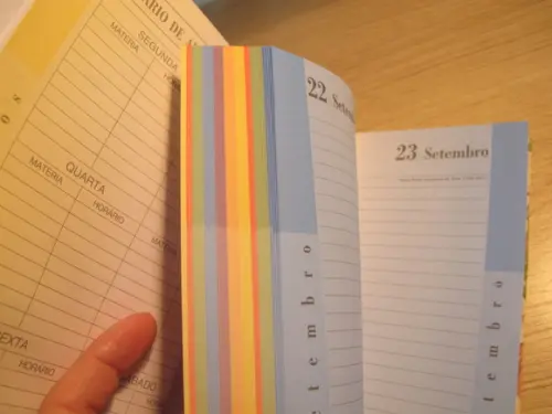Agenda Permanente Colorida Espiral
