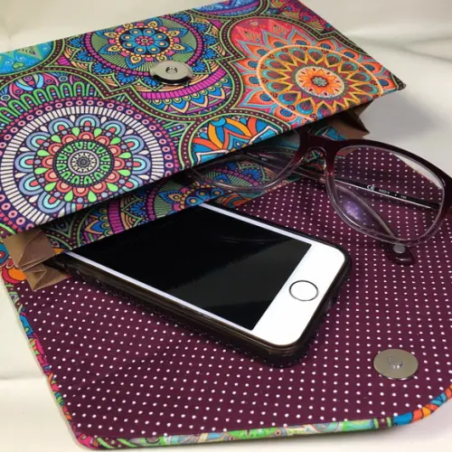 Bolsinha Para Óculos E Celular Juntos