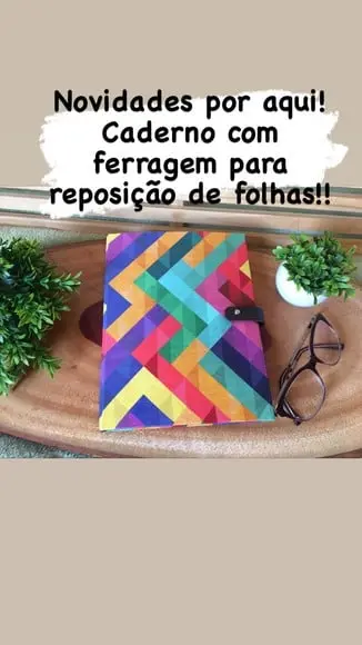 Caderno com capa