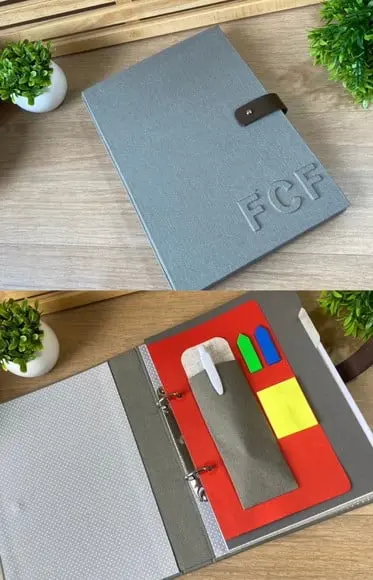 Caderno Executivo com Iniciais