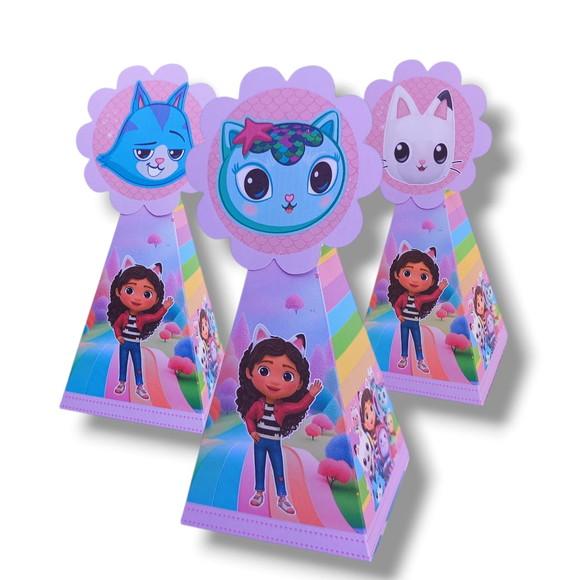 20 Caixas Personalizadas a Casa Mágica da Gabby com Laços