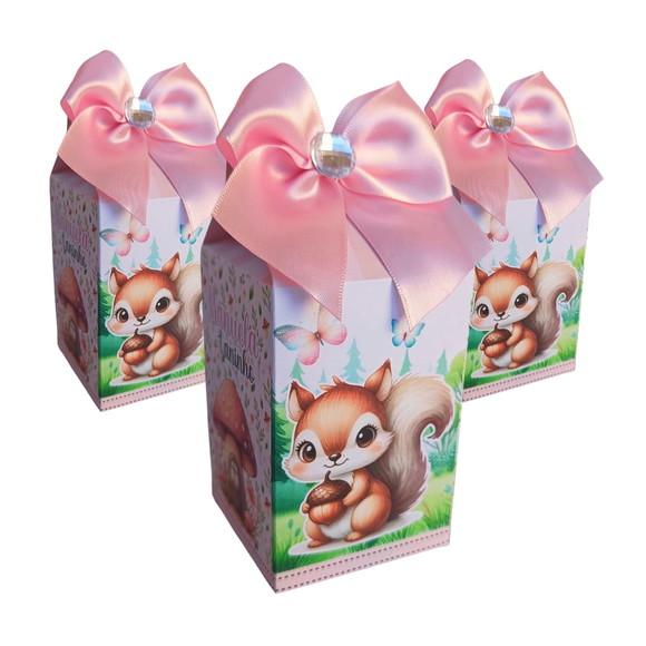 20 Caixas Personalizadas Tema Bosque Encantado Menina
