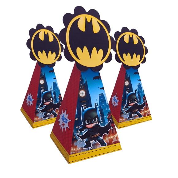 20 Caixas Personalizadas Tema Heróis com Laços.
