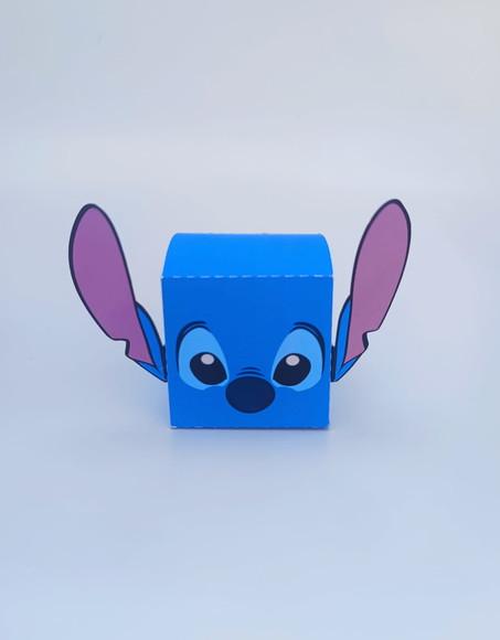 Caixas Cubo Tema Stitch, Rostinho Stitch e Angel