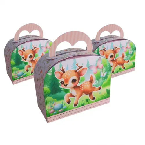 20 Caixas Personalizadas Tema Bosque Encantado Menina