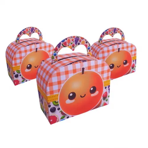 20 Caixas Personalizadas Tema Quitandinha, Frutinhas.