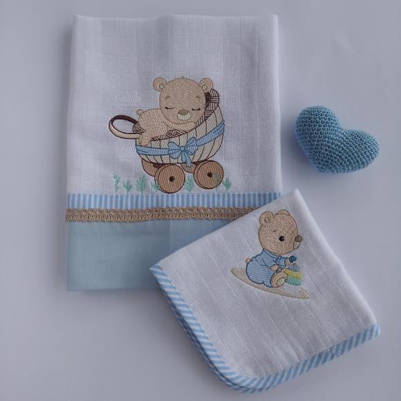 Kit Fralda de Boca e Babete