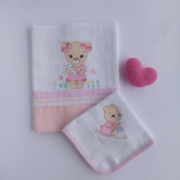 Kit Fralda de Boca e Babete