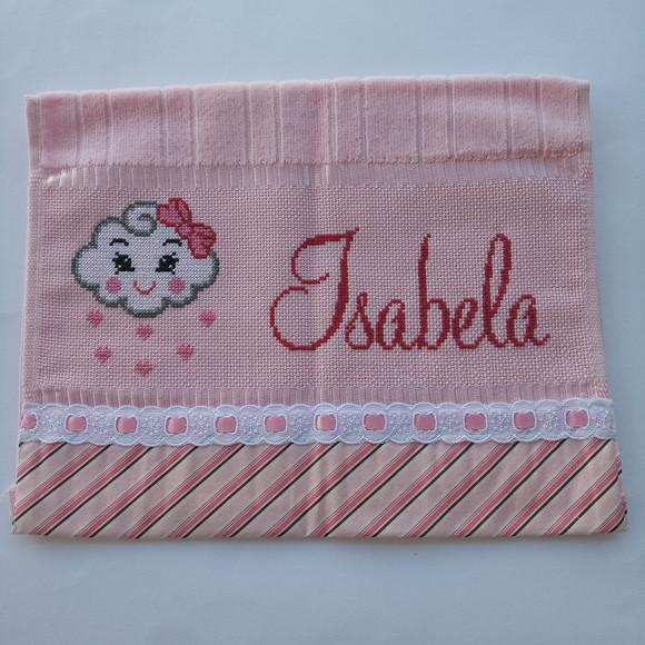 Kit Isabela Toalha de Boca e Porta Caderneta