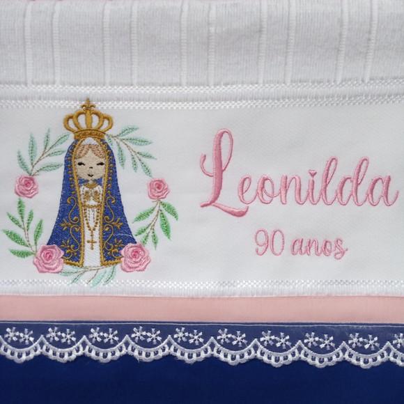 Toalha Banho Nossa Senhora Aparecida Presente Dia das Mães