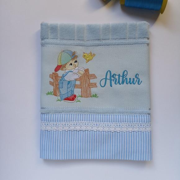 Toalha Boca e Babador Menino