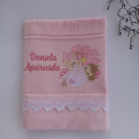 Toalha de Boca Bebê Laço