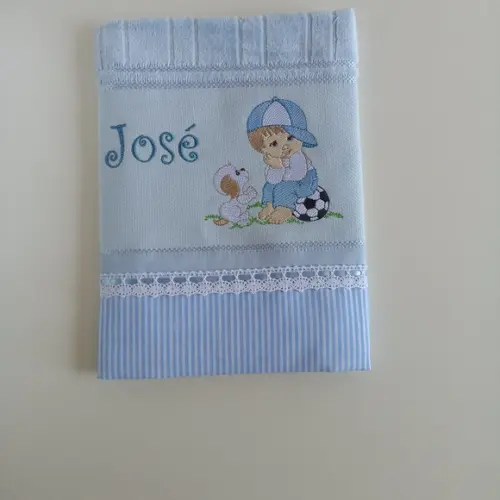 Kit Toalha Banho,toalha Boca,porta Documentos e Babador