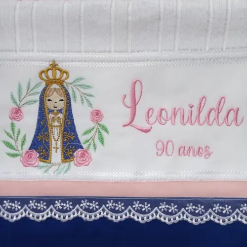 Toalha Banho Nossa Senhora Aparecida Presente Dia das Mães