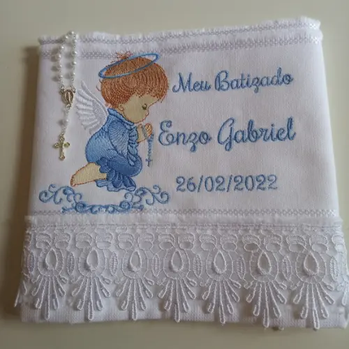 Toalha Batizado Anjo