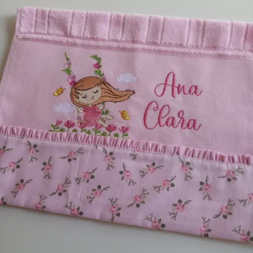 Toalha de Boca Menina Balanço