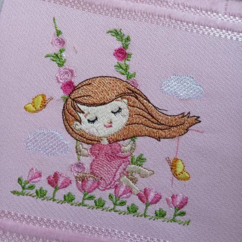 Toalha de Boca Menina Balanço