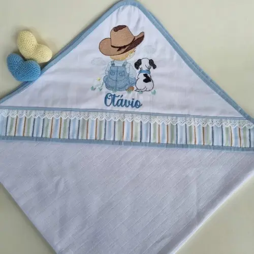 Toalha Fralda Luxo com Capuz