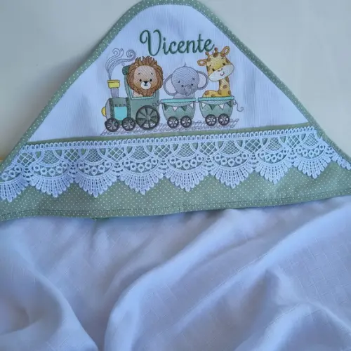 Toalha Fralda Luxo com Capuz