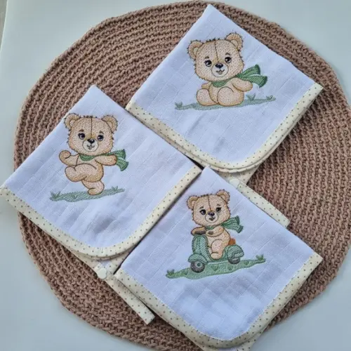 Trio de Babitas com Prendedor de Chupeta Menino