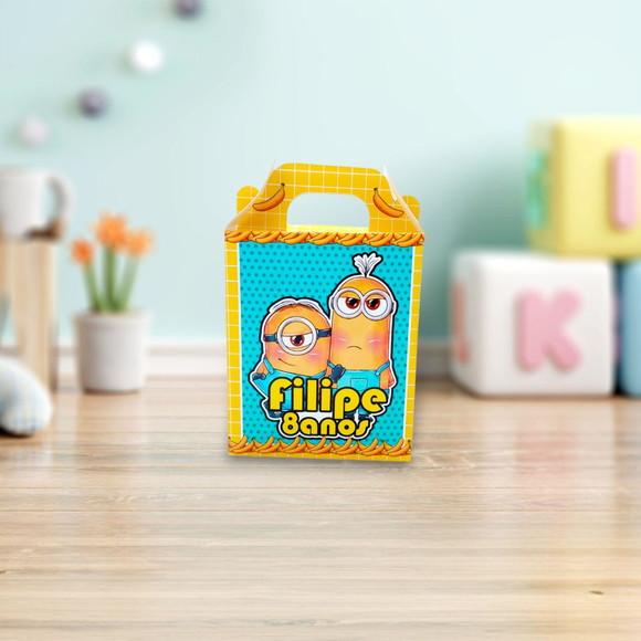 Caixa Maleta Surpresa Básica Personalizada Minions