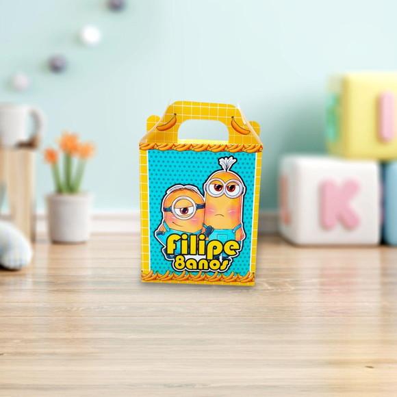 Caixa Maleta Surpresa Básica Personalizada Minions