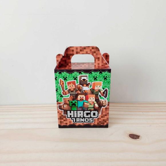 Caixa Maleta Surpresa Minecraft Personalizada Infantil