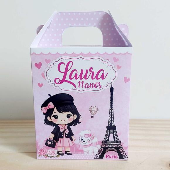Caixa Maleta Surpresa Paris Personalizada Infantil