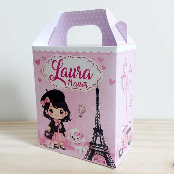 Caixa Maleta Surpresa Paris Personalizada Infantil