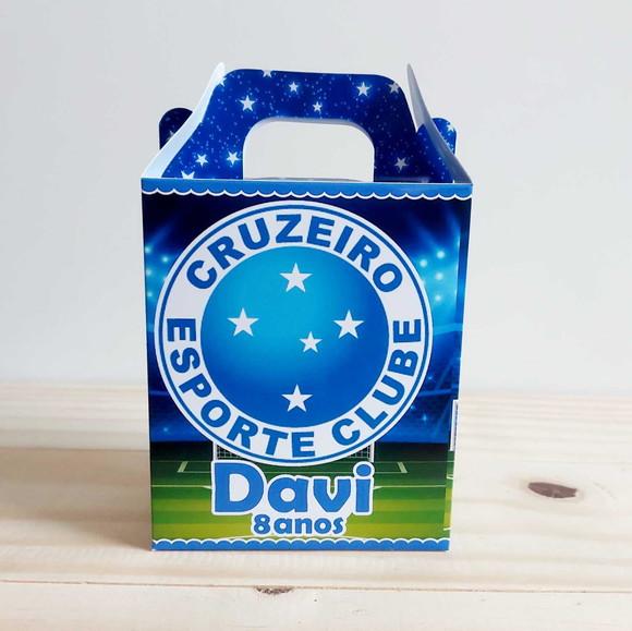 Caixa Maleta Surpresa Personalizada Cruzeiro Futebol