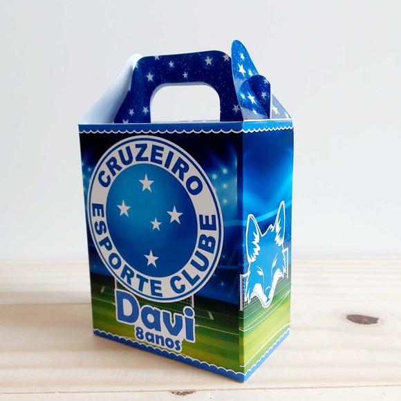 Caixa Maleta Surpresa Personalizada Cruzeiro Futebol
