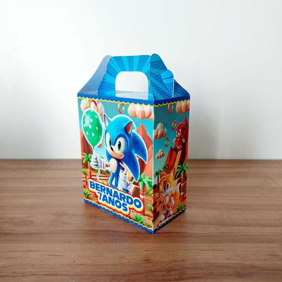 Caixa Maleta Surpresa Personalizada Sonic