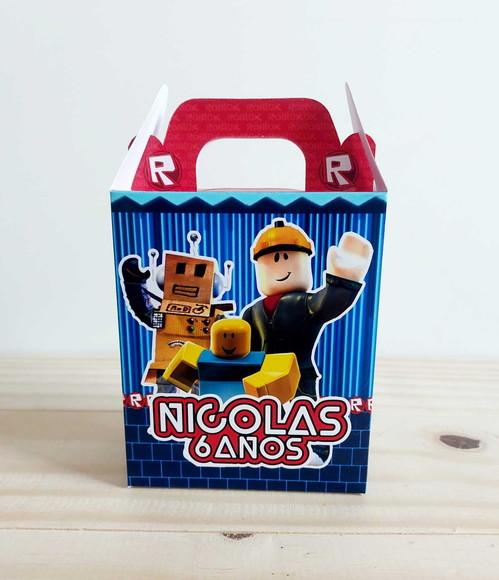Caixa Maleta Surpresa Roblox Personalizada Infantil