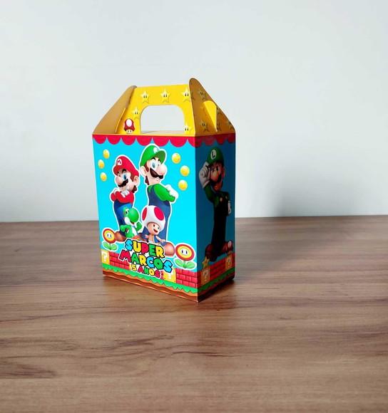 Caixa Maleta Surpresa Super Mario Personalizada Infantil