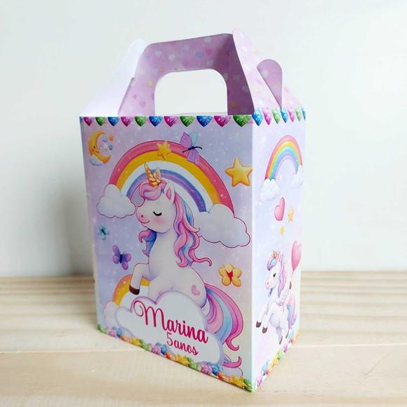 Caixa Maleta Surpresa Unicórnio Personalizada Infantil