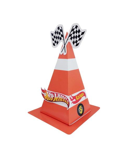 Caixa Pirâmide Cone Personalizada Hot Wheels
