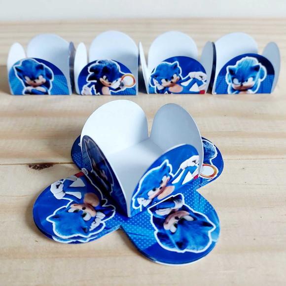 Forminhas para Docinhos Sonic Hedgehog Festa Infantil