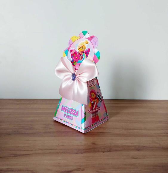 Kit 15 Caixinhas Personalizadas Lego Menina