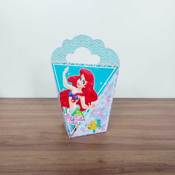 Kit 15 Caixinhas Personalizadas Pequena Sereia, Ariel