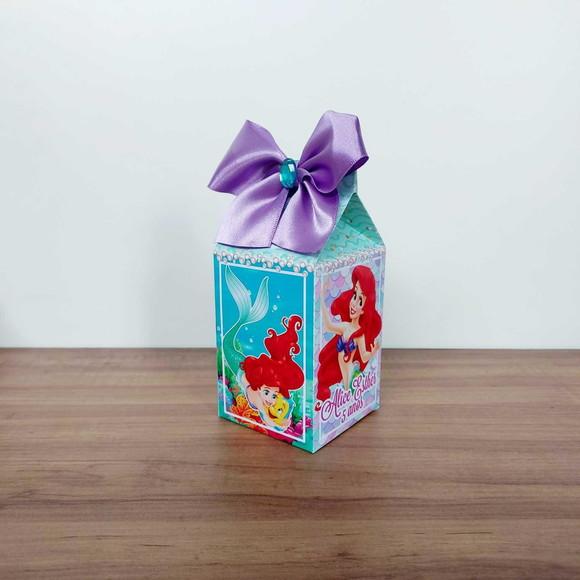 Kit 25 Caixinhas Personalizadas Pequena Sereia, Ariel