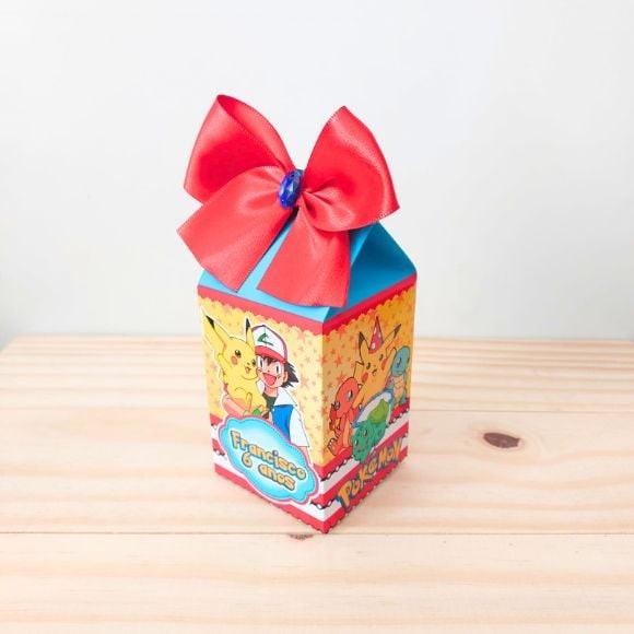 Kit 30 Caixinhas Personalizadas Pokémon