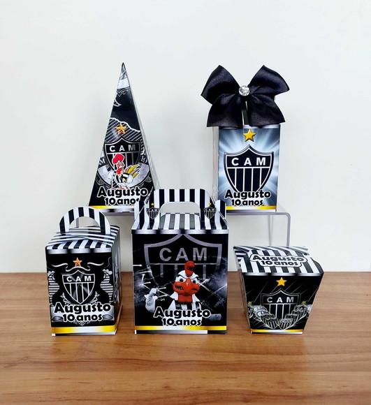 Kit 40 Caixinhas Personalizadas Atlético Mineiro/futebol