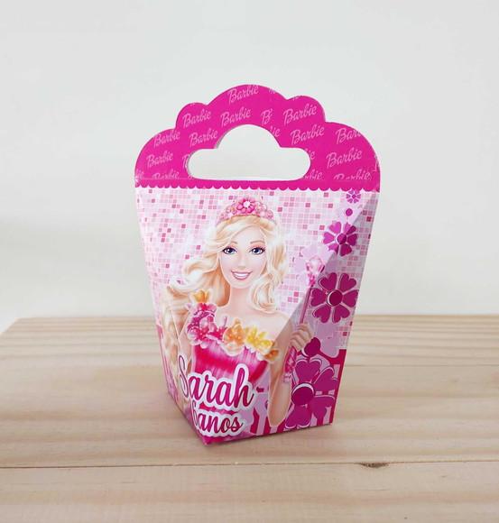 Kit 50 Caixinhas Personalizadas Barbie
