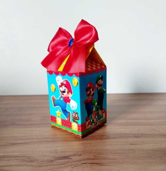 Kit 50 Caixinhas Personalizadas Super Mario Bross