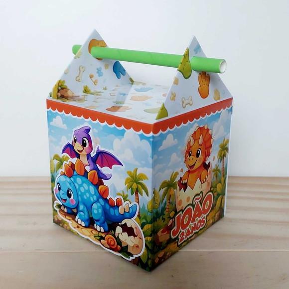 Kit Festa 15 Caixinhas Personalizadas Dinossauro Baby