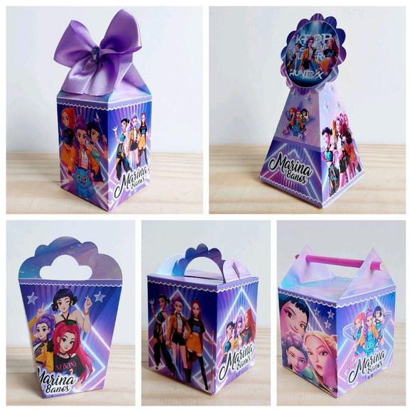 Kit Festa 15 Caixinhas Personalizadas Guerreiras do K-pop
