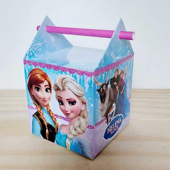 Kit Festa 15 Caixinhas Personalizadas Frozen
