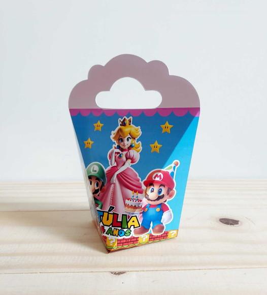 Kit Festa 15 Caixinhas Personalizadas Princesa Peach